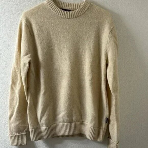 Patagonia Men's Recycled Wool-Blend Sweater in Natural - Picture 3 of 9